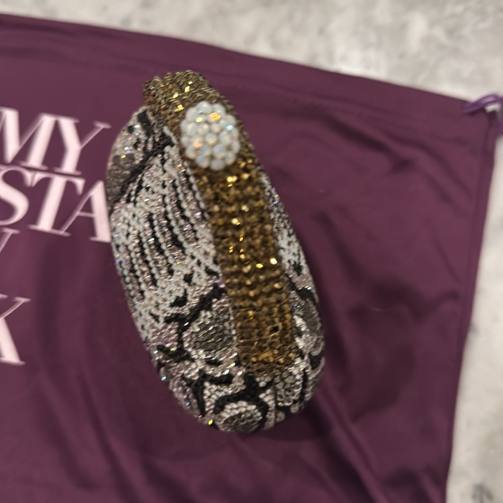 Jimmy Crystal New York Crystallized Python Patter… - image 3